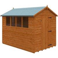 Buttercup Farm 9 x 6 Feet Super Apex 12mm Shed - Solid Wood/Softwood/Pine in Burnt Orange