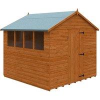 Buttercup Farm 8x8 Super Apex 12mm Shed - L235 x W235 x H231.9 cm in Burnt Orange