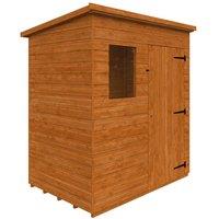 Buttercup Farm 6x4 Super Pent 12mm Shed - L175 x W115 x H204.1 cm in Burnt Orange