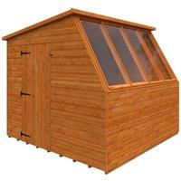 Buttercup Farm 8x8 Jewel Potting Shed 12mm Shed - L235 x W235 x H217 cm in Burnt Orange