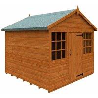 Buttercup Farm 6 x 6 Feet Wendyhouse 12mm Shed - Solid Wood/Softwood/Pine in Burnt Orange
