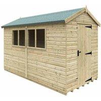 Buttercup Farm 12 x 6 Feet Apex Premier 16mm Shed - Solid Wood/Softwood/Pine in Natural