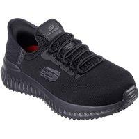 Skechers Women's Tilido Ombray Safety Trainers in Black | Size: 3