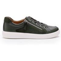 Hotter Women's Extra Wide 'Chase II' Trainers in Dark Green | Size: 4.5