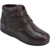 Chums Women's Wide Fit Touch Close Thermal Lined Boot in Brown | Size: 7