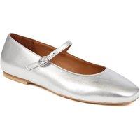 Jones Bootmaker Women's Sonnet Mary Janes in Metallic Silver | Size: 4