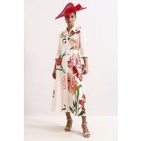 Phase Eight Women's Anabella Shirt Dress in Off-White | Size: 12