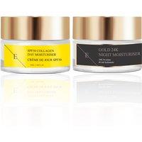 Erth Skin London Women's SPF50 Collagen DAY Cream 50 ml+ Anti-Wrinkle Night Moisturiser 24K GOLD Cream - 50ml in White