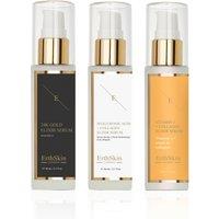 Erth Skin London Women's Glow Trio: Vitamin C, HA Collagen & 24K Gold Serums in White