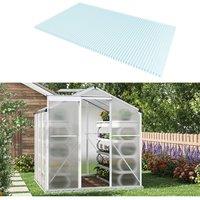 Living and Home 12Pcs Clear Polycarbonate Sheets for Greenhouse Covering