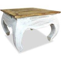Berkfield Home Side Table Solid Reclaimed Wood 50x50x35 cm in Brown | Size: 50 x 50 x 35 cm