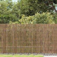 Berkfield Home Garden Fence 1000x80 cm Reed in Brown