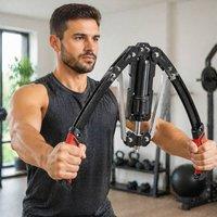 STILVORA Chest Exerciser with Adjustable Resistance in Black