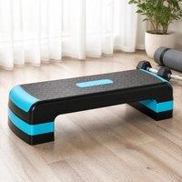 STILVORA Aerobic Step with 3 Adjustable Heights in Black