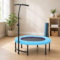 STILVORA Fitness Trampoline with Adjustable Handle in Blue