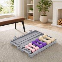 STILVORA 6 kg Dumbbell Set with Suitcase in Grey