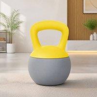 STILVORA 12 kg Kettlebell with Non-Slip Handle in Grey
