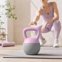 STILVORA 6 kg Kettlebell with Non-Slip Handle in Grey