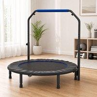 STILVORA Foldable Trampoline with Adjustable Handle in Blue