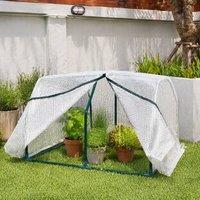 STILVORA Mini Greenhouse with Steel Frame in White
