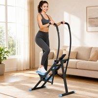 STILVORA Vertical Climber Machine with LCD Monitor in Black