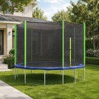 STILVORA Trampoline Net Replacement 305 cm with Zipped Entrance in Green