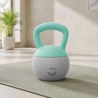 STILVORA 12 kg Kettlebell with Non-Slip Handle in Grey