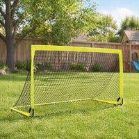 STILVORA Football Goal Set with Carry Bag in Yellow