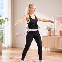 STILVORA Weighted Hula Hoop with Digital Counter in Pink