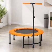 STILVORA Fitness Trampoline with Adjustable Handle in Orange