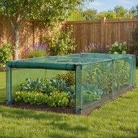 STILVORA Plant Protection Cage 248 x 125 cm with Door in Green
