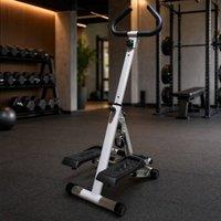 STILVORA Stepper with Handlebar LCD Display Grey