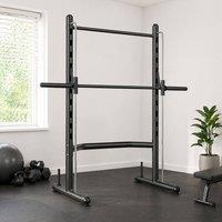 STILVORA Squat Rack with Pull-Up Bar & Adjustable Height in Black