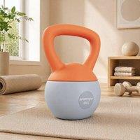 STILVORA 8 kg Soft Kettlebell with Non-Slip Handle in Orange