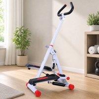 STILVORA Stepper Exercise Machine with Handlebar in White