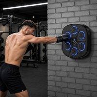 STILVORA Wall Mounted Music Boxing Machine with Bluetooth in Black