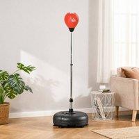 STILVORA Adjustable Punching Bag with Stand & Gloves in Red