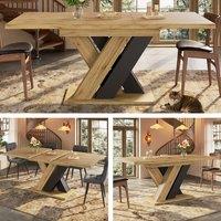 ModernLuxe Extendable dining table - seats 4-6 - natural in Light Oak | Size: 160 cm x 80 cm