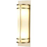 Netlighting Fusion 2 Light Flush Wall Lamp Painted Natural Brass in Light Bronze