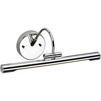 Netlighting Alton LED 1 Light Small Picture Wall Light Polished Chrome in Grey