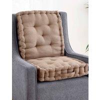 Chums Luxury Back & Seat Booster Cushion in Light Brown