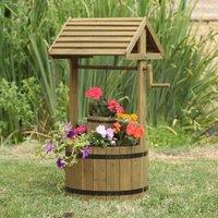 Marco Paul 100cm Garden Wishing Well in Brown