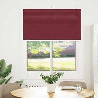 Berkfield Home Pleated Blind Bordeaux Red 110x100 cm Fabric Width 109.4 cm Polyester