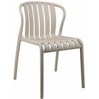 Lemon Pavilion Furniture and Decor Axis Putty Chair - Plastic - L54 x W51 x H79 cm - Beige