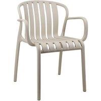 Lemon Pavilion Furniture and Decor Axis Putty Carver Chair - Plastic - L54 x W60 x H79 cm - Beige