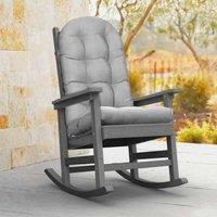 SPETLEK Cushion High Back Rocking Chair Light Grey