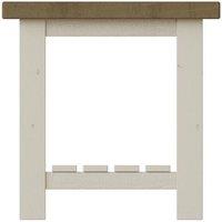 ERGOVEXA Side or Lamp table Solid Reclaimed Pine Driftwood Finish in Grey