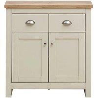 FLAVORA 2 Drawer 2 Door Cream Living Room Sideboard Storage Cabinet Cupboard | Size: 0.6m2