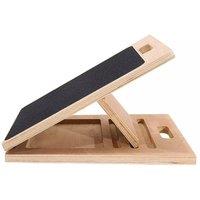 VOGREX Foldable Wooden Calf Stretcher Slant Yoga Incline Board UK
