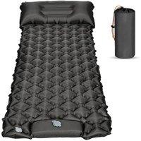 Ventryn Camping Self Inflating Sleeping Mat Mattress Bed Air Pillow in Grey